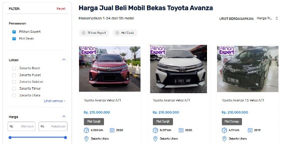 Beli Mobil Bekas Avanza Seva.id
